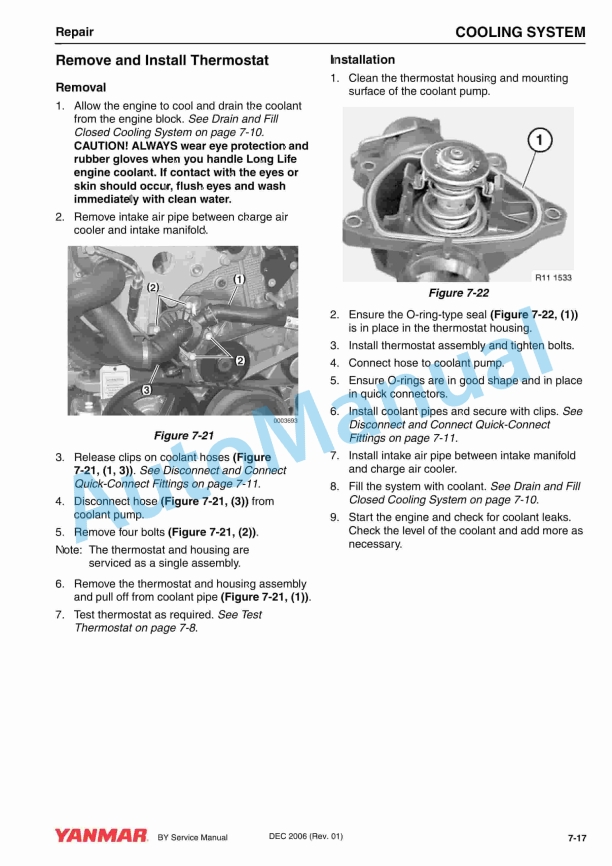 Yanmar BY Series 4BY, 6BY Service Manual 0BBY0-G00101 3 Yanmar BY Series 4BY, 6BY Service Manual 0BBY0-G00101 - Image 3