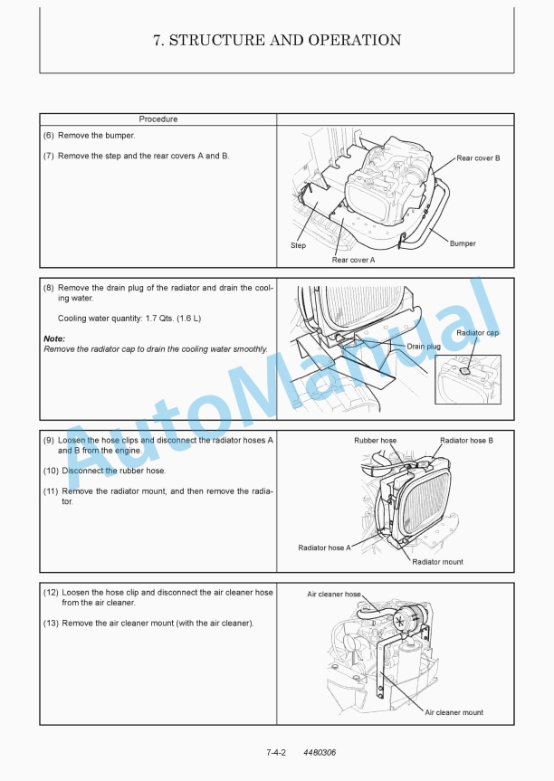 Yanmar C12R (3WD) Excavator Service Manual 5 Yanmar C12R (3WD) Excavator Service Manual - Image 5