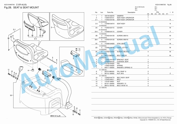 Yanmar C12R-A Excavator Parts Catalog 3 Yanmar C12R-A Excavator Parts Catalog - Image 3