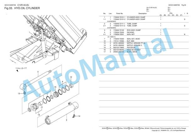 Yanmar C12R-A Excavator Parts Catalog 4 Yanmar C12R-A Excavator Parts Catalog - Image 4