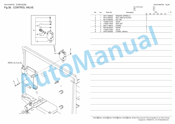 Yanmar C12R-A Excavator Parts Catalog 5 Yanmar C12R-A Excavator Parts Catalog - Image 5