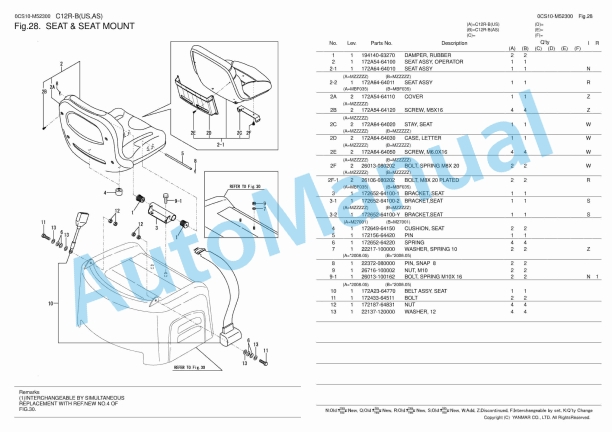 Yanmar C12R-B Excavator Parts Catalog 3 Yanmar C12R-B Excavator Parts Catalog - Image 3