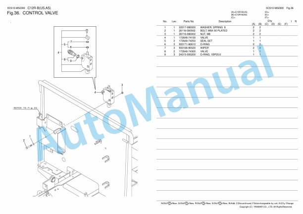 Yanmar C12R-B Excavator Parts Catalog 5 Yanmar C12R-B Excavator Parts Catalog - Image 5
