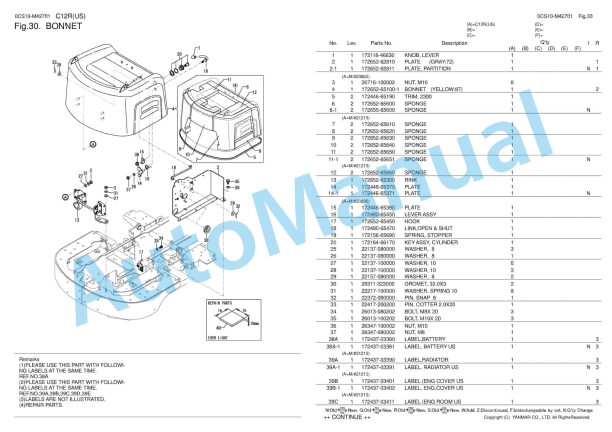 Yanmar C12R Parts Catalog 3 Yanmar C12R Parts Catalog - Image 3