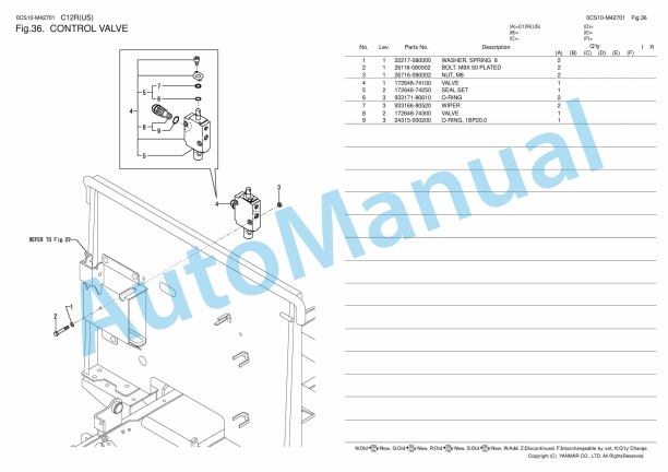 Yanmar C12R Parts Catalog 5 Yanmar C12R Parts Catalog - Image 5