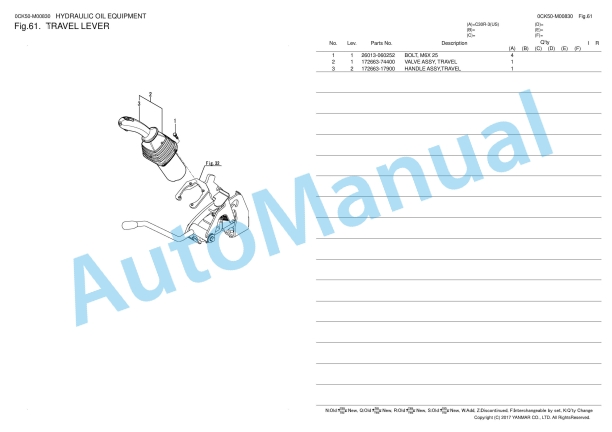 Yanmar C30R-3 Parts Catalog 3 Yanmar C30R-3 Parts Catalog - Image 3