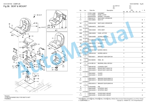 Yanmar C30R-US Excavator Parts Catalog 3 Yanmar C30R-US Excavator Parts Catalog - Image 3