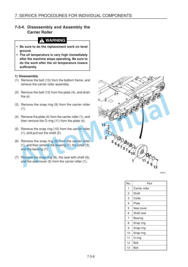 Yanmar C50R-3(R) Crawler Carrier Service Manual 5 Yanmar C50R-3(R) Crawler Carrier Service Manual - Image 5