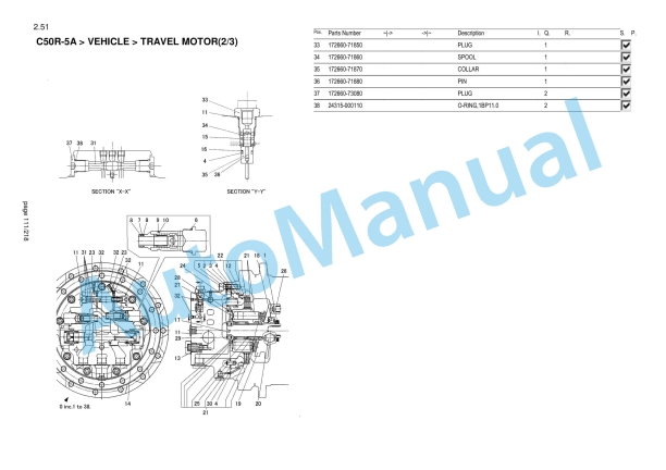 Yanmar C50R-5A Crawler Carrier Parts Catalog-2