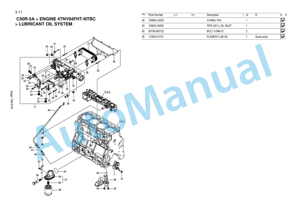 Yanmar C50R-5A Crawler Carrier Parts Catalog-4