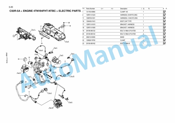 Yanmar C50R-5A Crawler Carrier Parts Catalog-5