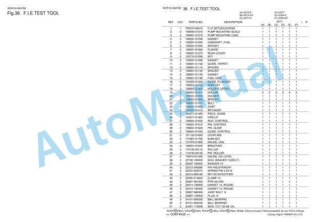 Yanmar D27, D36 Parts Catalog 5 Yanmar D27, D36 Parts Catalog - Image 5