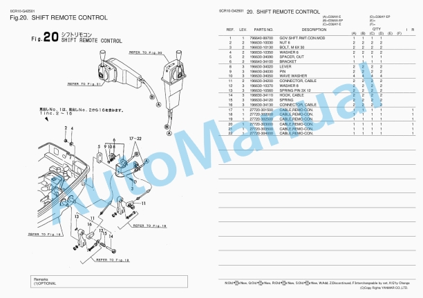 Yanmar D36AX(Y) Parts Catalog 2 Yanmar D36AX(Y) Parts Catalog - Image 2