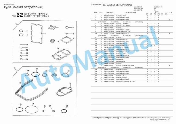 Yanmar D36AX(Y) Parts Catalog 5 Yanmar D36AX(Y) Parts Catalog - Image 5