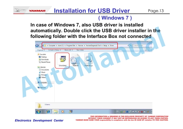 Yanmar Diagnostic Tool Ver.6 Installation Manual-3