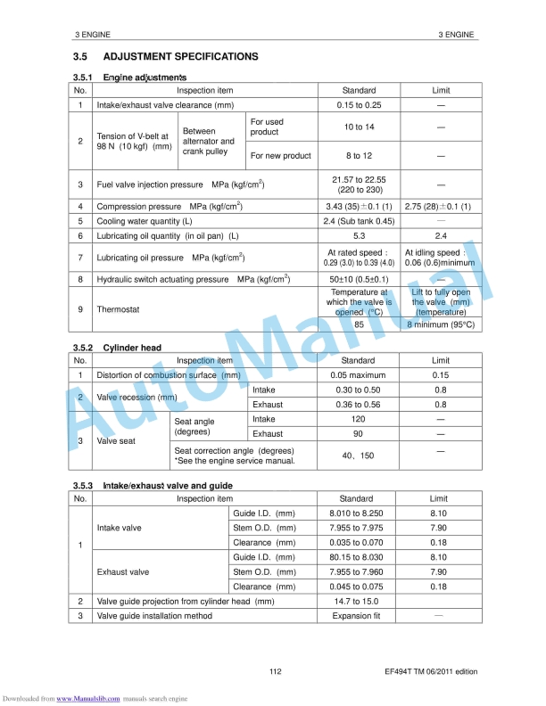Yanmar EF-494T Diesel Tractor Technical Manual-2