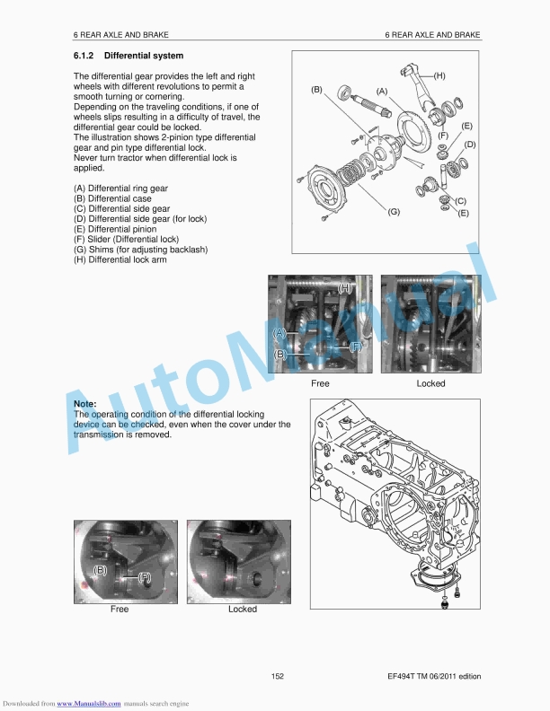 Yanmar EF-494T Diesel Tractor Technical Manual-3