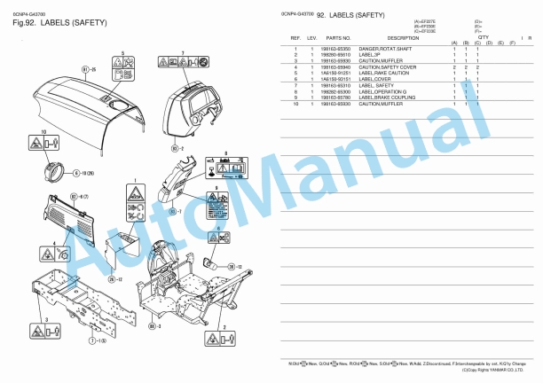 Yanmar EF227E, EF230E, EF233E Parts Catalog-5