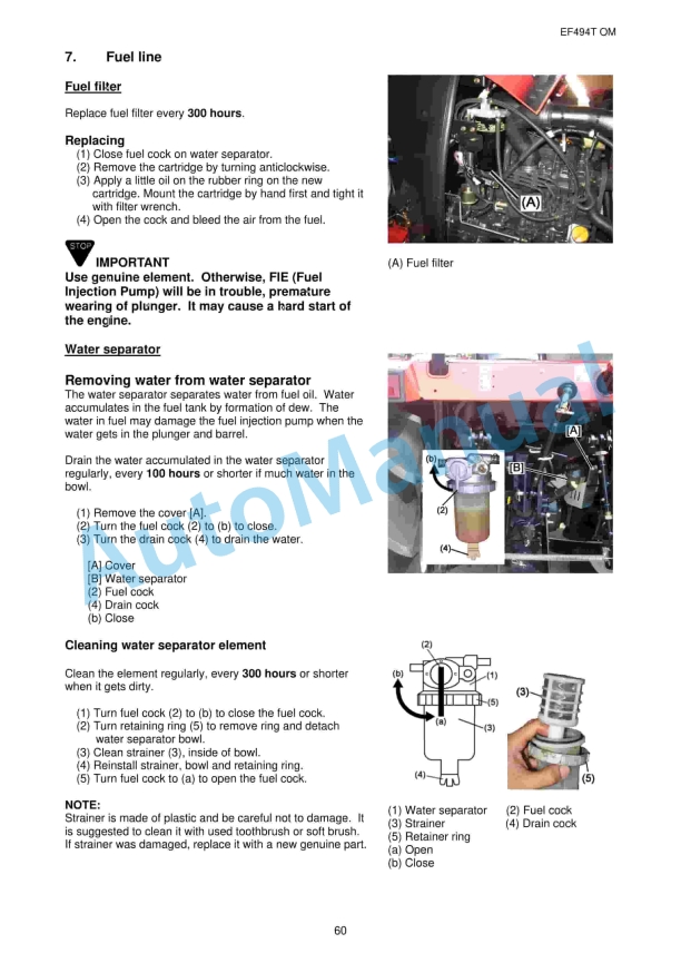 Yanmar EF494T Diesel Tractor Operator Manual-5