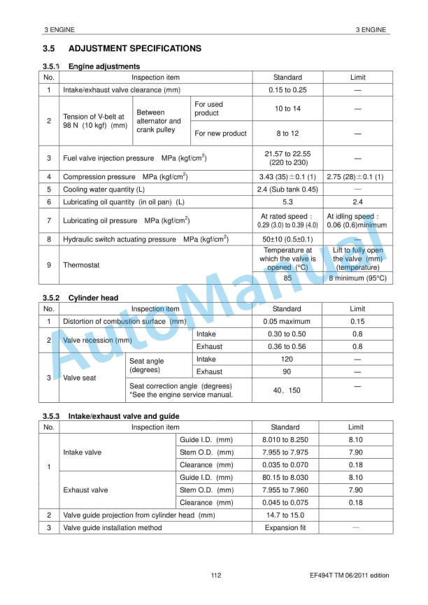 Yanmar EF494T Diesel Tractor Technical Manual-2