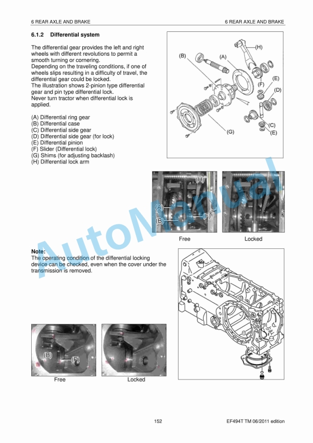 Yanmar EF494T Diesel Tractor Technical Manual-3