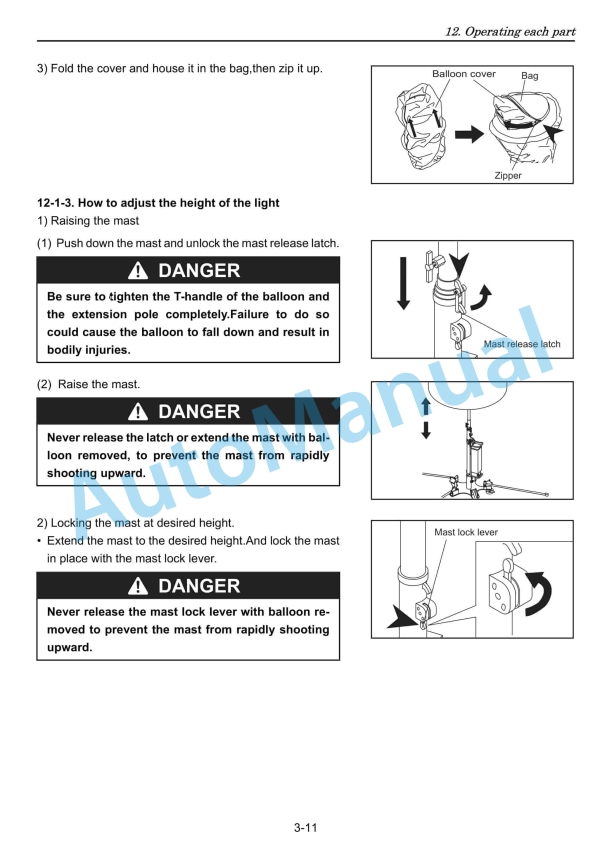 Yanmar ELB 44SC, ELB 114BC, ELB 144BW, ELB 144BS Lighting Tower Operation And Maintenance Manual 3 Yanmar ELB 44SC, ELB 114BC, ELB 144BW, ELB 144BS Lighting Tower Operation And Maintenance Manual - Image 3