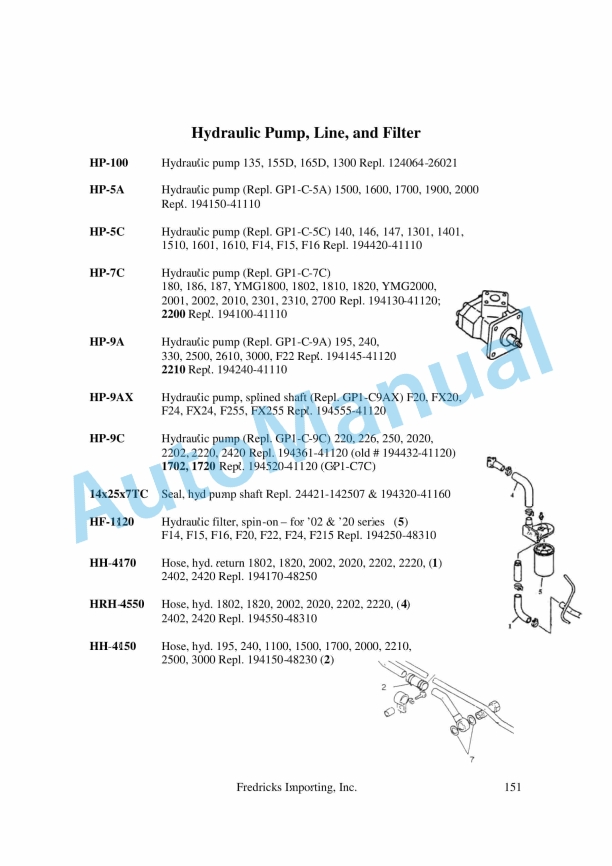 Yanmar Fredricks Equipment Parts Catalog-4