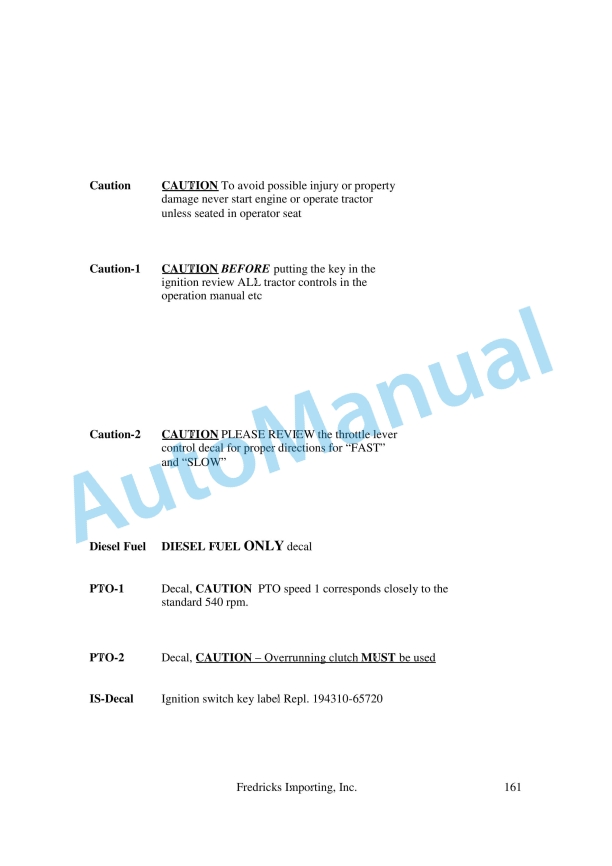 Yanmar Fredricks Equipment Parts Catalog-5