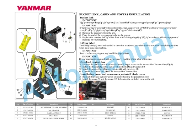 Yanmar KIT KGC2800 Safety Valves Installation Instructions-3