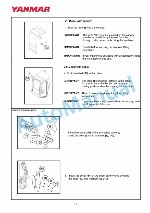 Yanmar KIT KGC32000, KIT KGC32000-YPR Safety Valves Installation Instructions-5