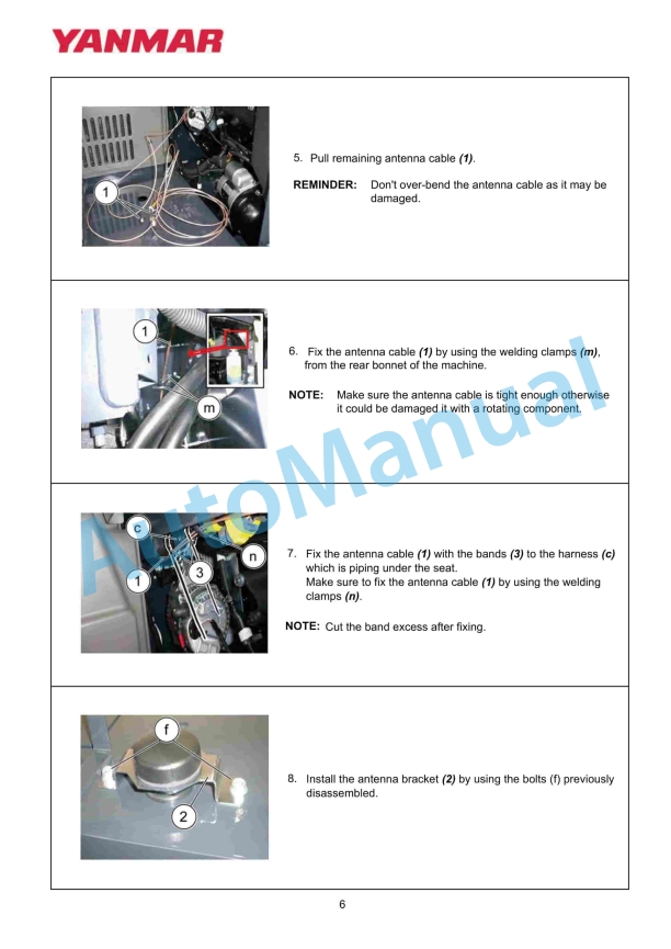 Yanmar KIT KJH6000 SA-R GPS Localiser Installation Instructions-2