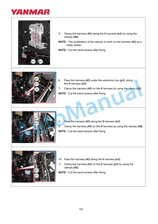 Yanmar KIT KUDZFE0 Quick Hitch For Short Arm Installation Instructions-3