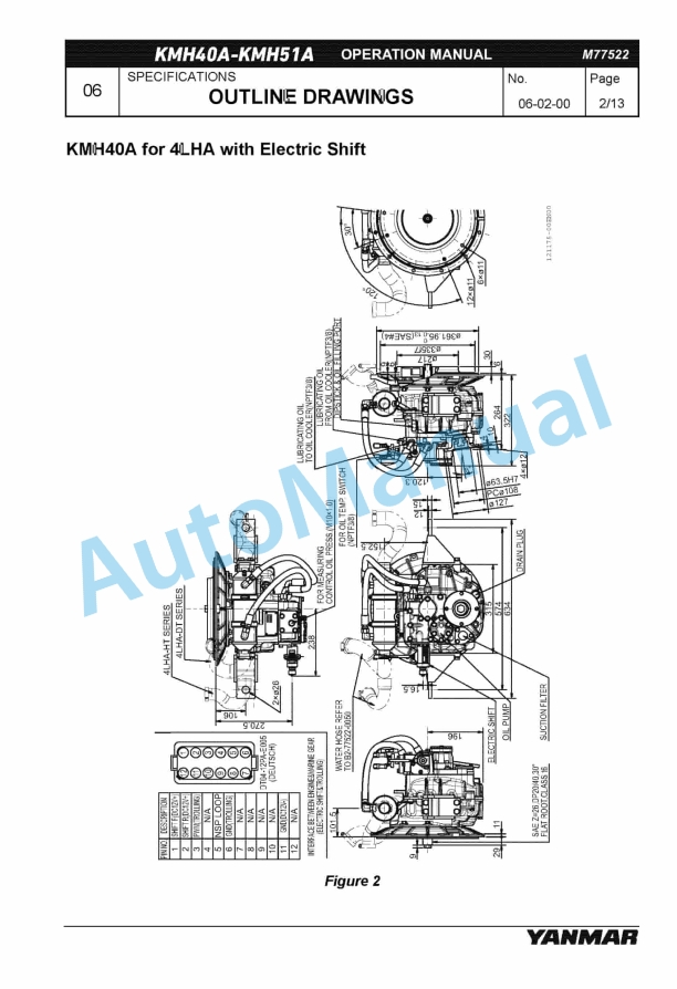 Yanmar KMH40A, KMH41A, KMH50A, KMH51A Marine Gear Operation Manual 3 Yanmar KMH40A, KMH41A, KMH50A, KMH51A Marine Gear Operation Manual - Image 3