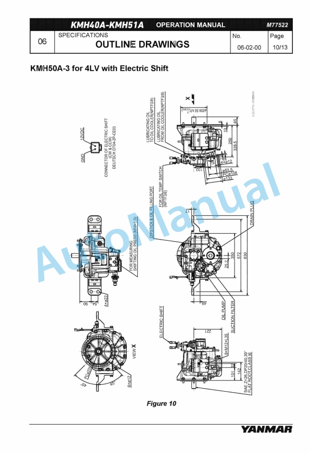 Yanmar KMH40A, KMH41A, KMH50A, KMH51A Marine Gear Operation Manual 5 Yanmar KMH40A, KMH41A, KMH50A, KMH51A Marine Gear Operation Manual - Image 5