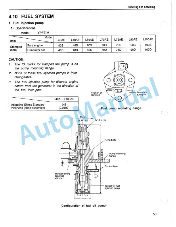 Yanmar L-A Series Industrial Diesel Engine Service Manual-2