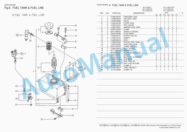 Yanmar L100EE-D, L100EE-DE, L100EE-DG, L100EE-DEG, L100EE-DP, L100EE-DEP Parts Catalog 3 Yanmar L100EE-D, L100EE-DE, L100EE-DG, L100EE-DEG, L100EE-DP, L100EE-DEP Parts Catalog - Image 3