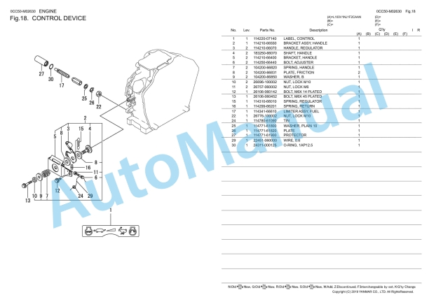 Yanmar L100V Diesel Engine Spare Parts Catalog 3 Yanmar L100V Diesel Engine Spare Parts Catalog - Image 3