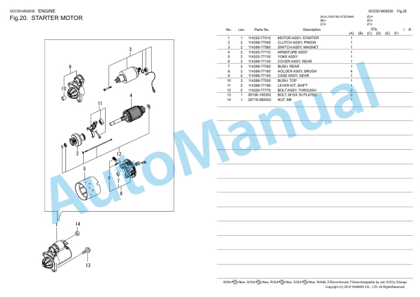 Yanmar L100V Diesel Engine Spare Parts Catalog 4 Yanmar L100V Diesel Engine Spare Parts Catalog - Image 4