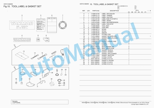 Yanmar L100V6EA1C1AA Diesel Engine Parts Catalog 4 Yanmar L100V6EA1C1AA Diesel Engine Parts Catalog - Image 4