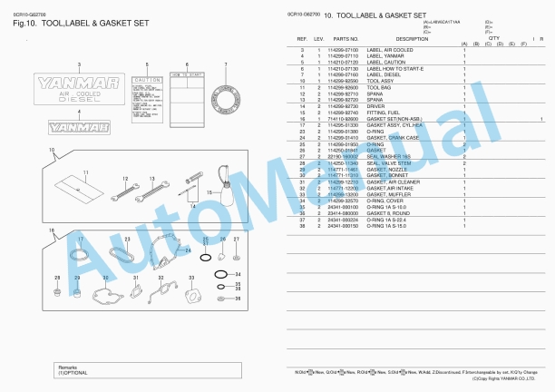 Yanmar L48V6CA1T1AA Diesel Engine Parts Catalog 4 Yanmar L48V6CA1T1AA Diesel Engine Parts Catalog - Image 4
