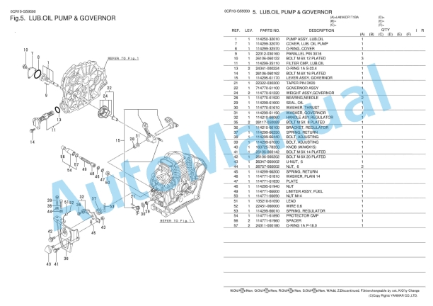 Yanmar L48V6CF1T1BA Diesel Engine Parts Catalog 2 Yanmar L48V6CF1T1BA Diesel Engine Parts Catalog - Image 2