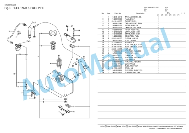 Yanmar L70N5AJ8T2AAWK Parts Catalog 4 Yanmar L70N5AJ8T2AAWK Parts Catalog - Image 4