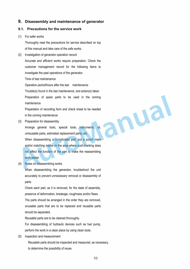Yanmar LB446HB, LB446H Light Boy Service Manual 2 Yanmar LB446HB, LB446H Light Boy Service Manual - Image 2