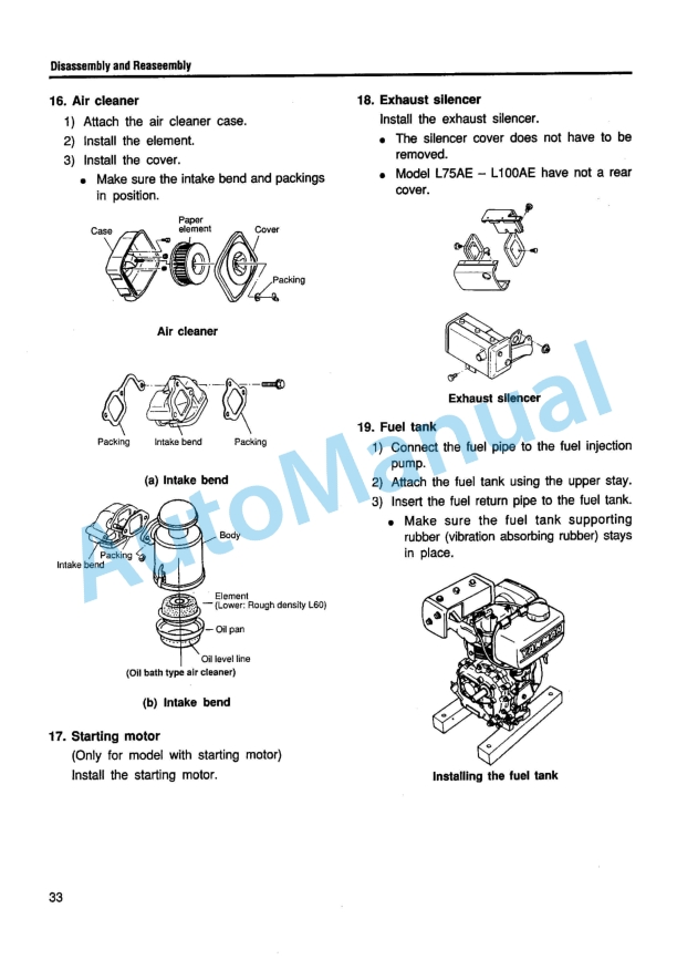 Yanmar LB446HB, LB446H Light Boy Service Manual 3 Yanmar LB446HB, LB446H Light Boy Service Manual - Image 3