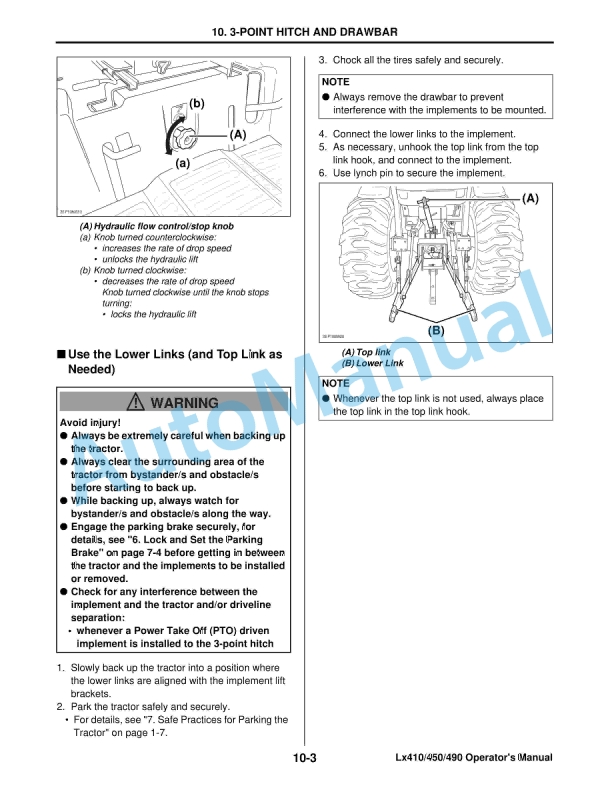 Yanmar LX410, LX450, LX490 Compact Tractor Operator Manual 2 Yanmar LX410, LX450, LX490 Compact Tractor Operator Manual - Image 2