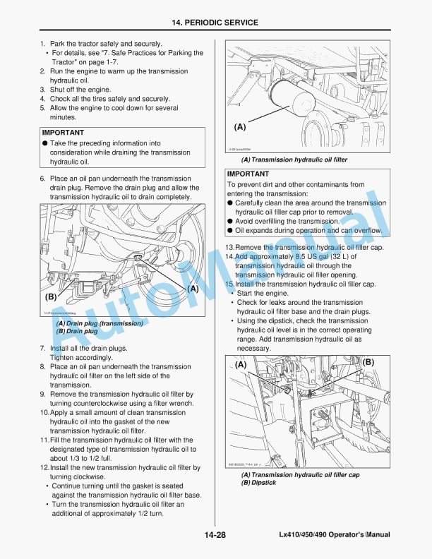 Yanmar LX410, LX450, LX490 Compact Tractor Operator Manual 5 Yanmar LX410, LX450, LX490 Compact Tractor Operator Manual - Image 5