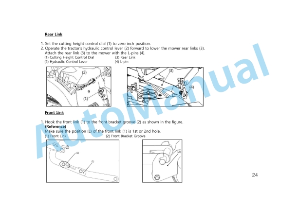 Yanmar MM48, MM54 Mower Operator And Parts Manual-2