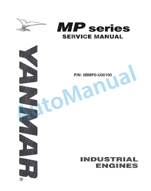 Yanmar MP Series Industrial Engine Service Manual 1 Yanmar MP Series Industrial Engine Service Manual