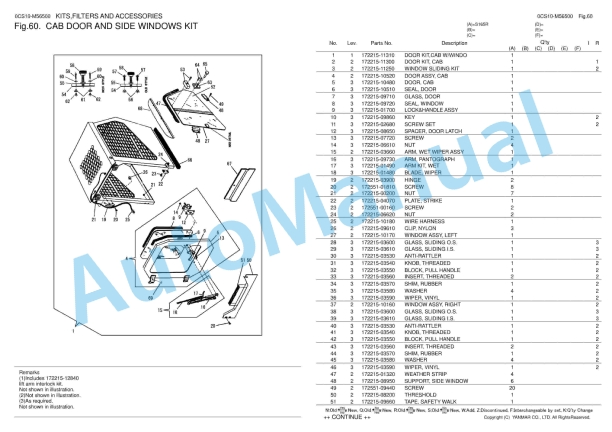 Yanmar S165R Skid Steer Loader Parts Catalog 3 Yanmar S165R Skid Steer Loader Parts Catalog - Image 3