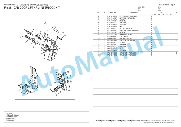 Yanmar S165R Skid Steer Loader Parts Catalog 4 Yanmar S165R Skid Steer Loader Parts Catalog - Image 4